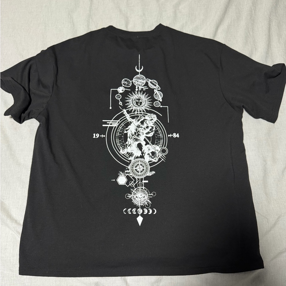 Black Graphic Men's T-Shirt